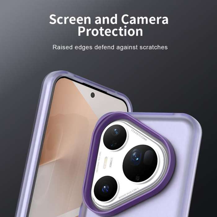 For Huawei Pura 80 Ultra Candy PC Hybrid TPU Shockproof Phone Case(Purple)