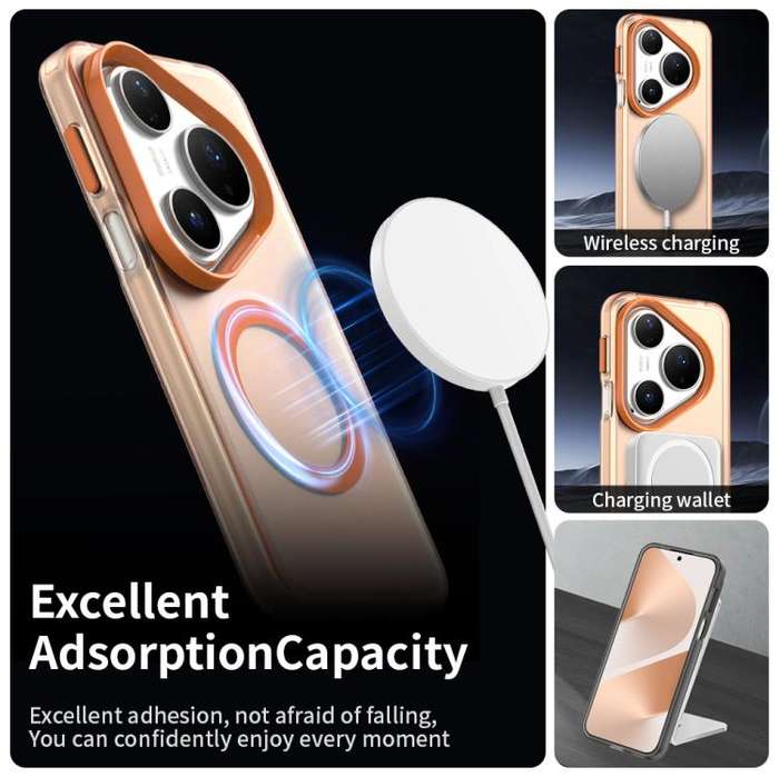 For Huawei Pura 80 Pro Candy Magsafe PC Hybrid TPU Phone Case(Orange)