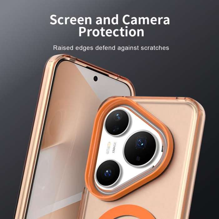For Huawei Pura 80 Pro Candy Magsafe PC Hybrid TPU Phone Case(Orange)