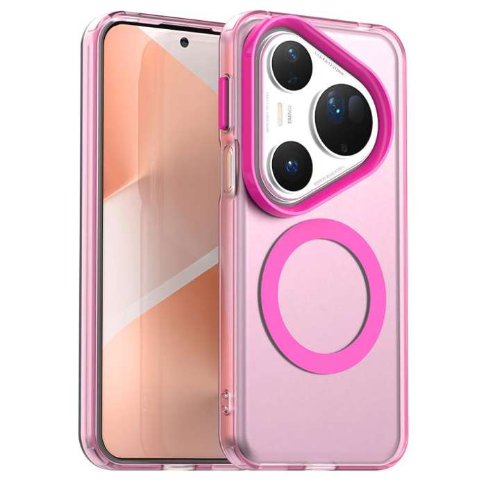 For Huawei Pura 80 Ultra Candy Magsafe PC Hybrid TPU Phone Case(Red)