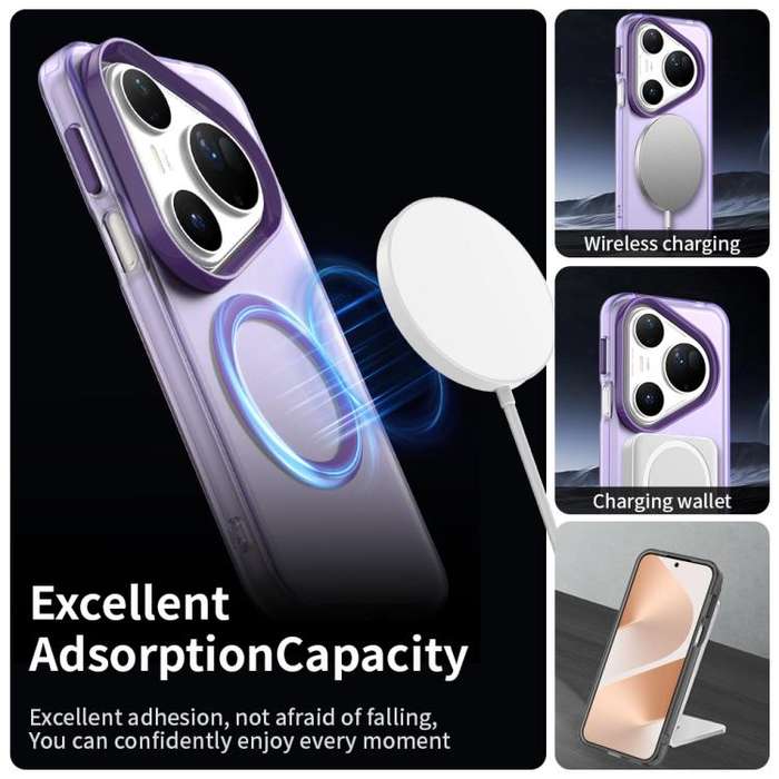 For Huawei Pura 80 Ultra Candy Magsafe PC Hybrid TPU Phone Case(Purple)
