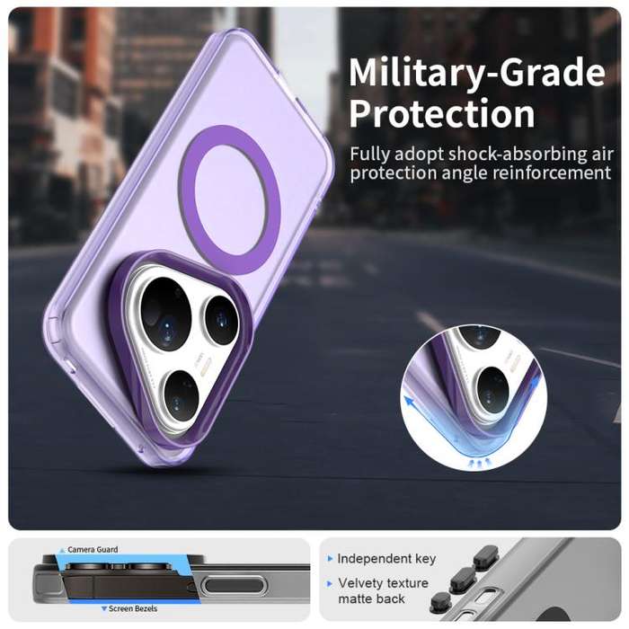 For Huawei Pura 80 Ultra Candy Magsafe PC Hybrid TPU Phone Case(Purple)