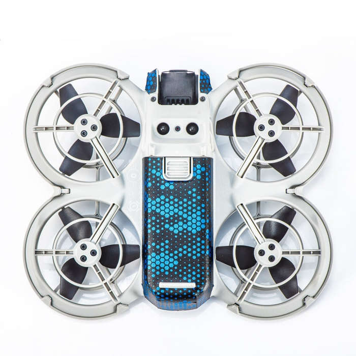 For DJI Neo Drone Body Protective Stickers(Snake Scale Blue)