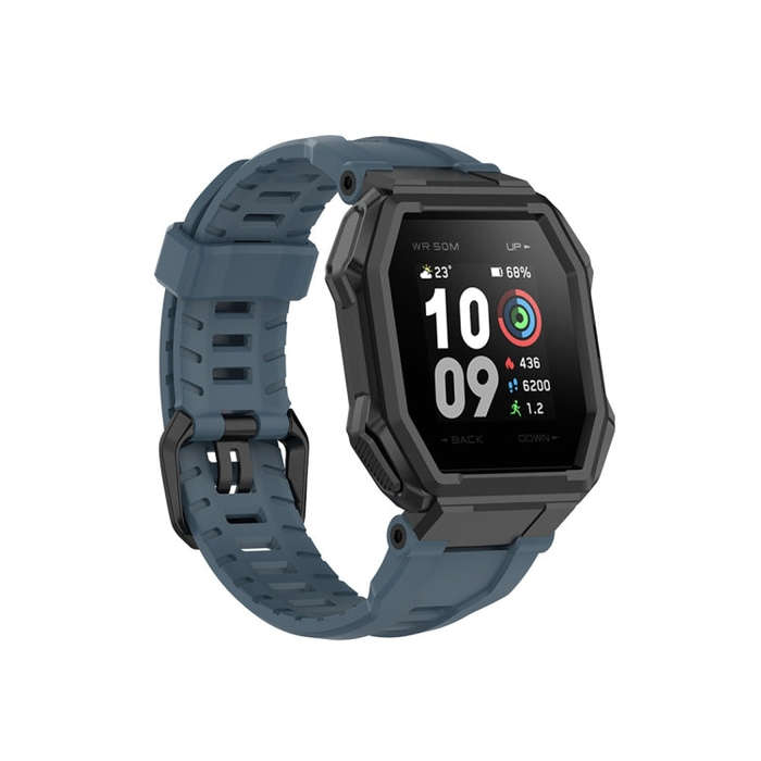 For Huami Amazfit Ares 1908 Silicone Watch Band(Rock Cyan)