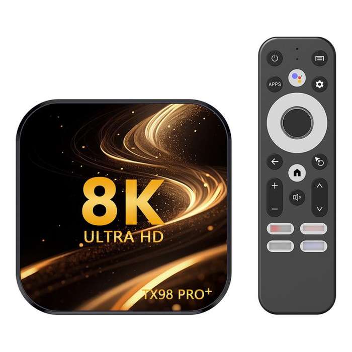 TX98 Pro+ 8K UHD Android 13 Smart TV Box with Remote Control, 4GB+64GB, RK3528 Quad-Core(EU Plug)