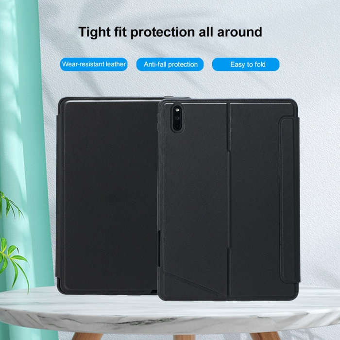 For Huawei MatePad 11 2023 Detachable Backlit Bluetooth Keyboard Leather Case with Touchpad(Black)
