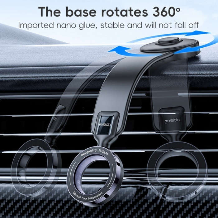 Yesido C217 Car MagSafe Magnetic Mobile Phone Holder(Black)