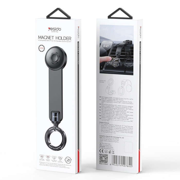 Yesido C217 Car MagSafe Magnetic Mobile Phone Holder(Black)