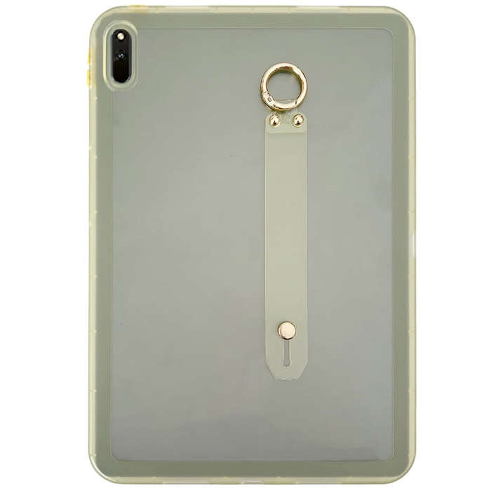 For Huawei MatePad 11 2021 Wristband Holder PC Hybrid TPU Soft Tablet Case(Yellow)