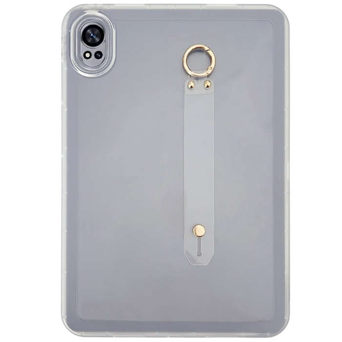 For Huawei MatePad Air 2024 Wristband Holder PC Hybrid TPU Soft Tablet Case(Transparent)