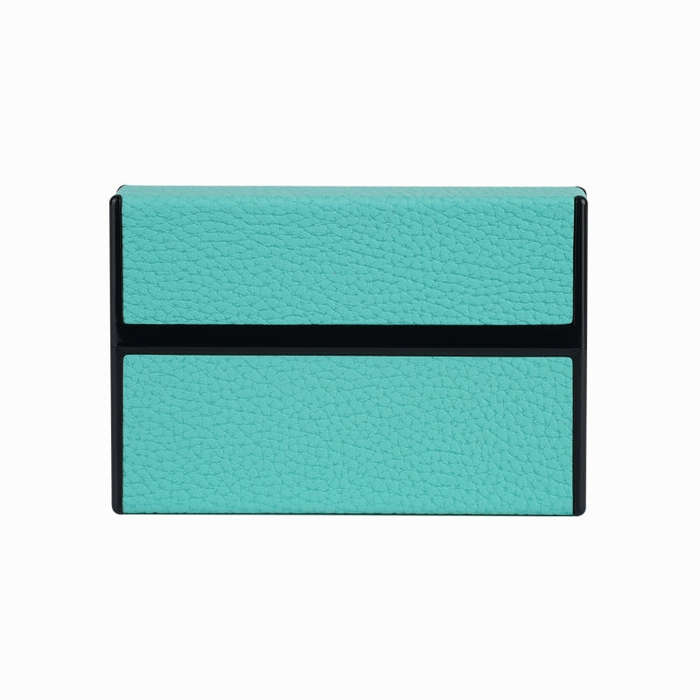 For IQOS Series Electronic Cigarette Grooved Leather PC Storage Box(Mint Green)