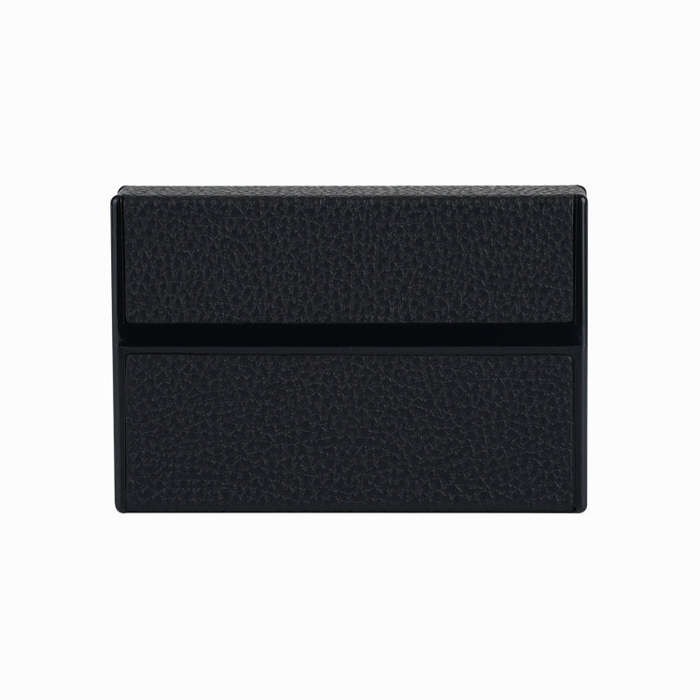 For IQOS Series Electronic Cigarette Grooved Leather PC Storage Box(Black)