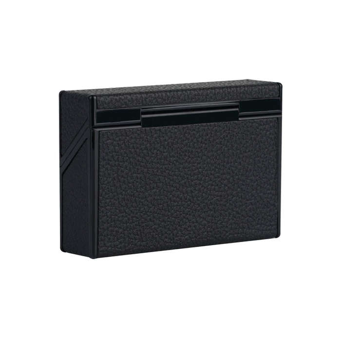 For IQOS Series Electronic Cigarette Grooved Leather PC Storage Box(Black)