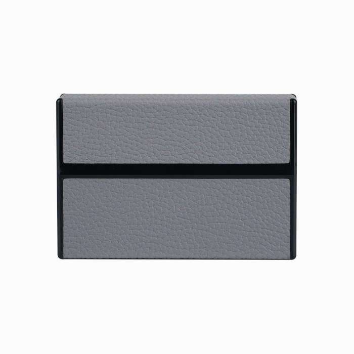 For IQOS Series Electronic Cigarette Grooved Leather PC Storage Box(Grey)