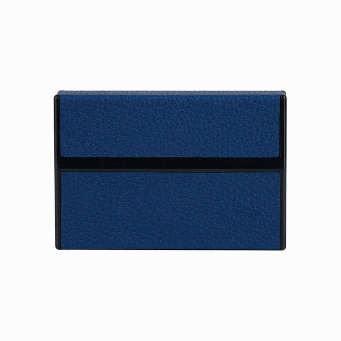 For IQOS Series Electronic Cigarette Grooved Leather PC Storage Box(Blue)
