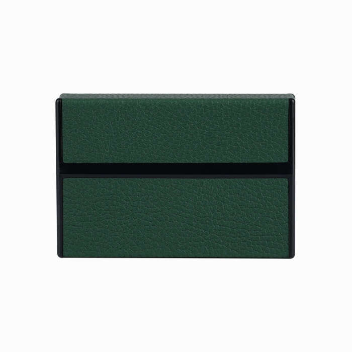 For IQOS Series Electronic Cigarette Grooved Leather PC Storage Box(Green)