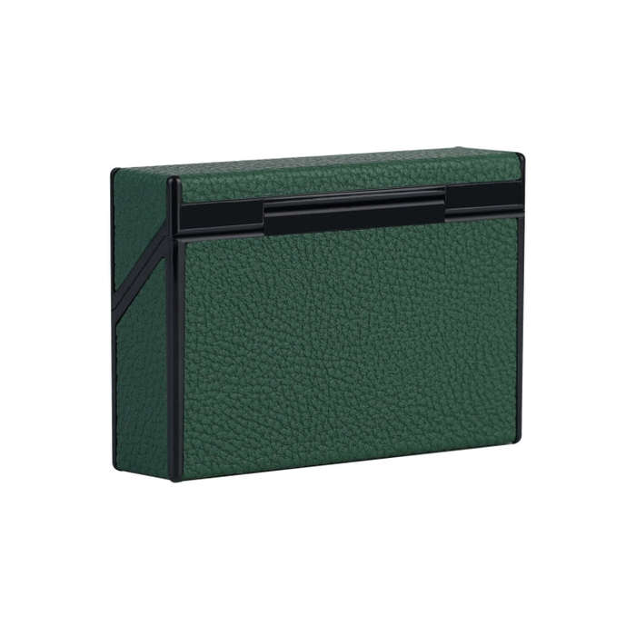 For IQOS Series Electronic Cigarette Grooved Leather PC Storage Box(Green)