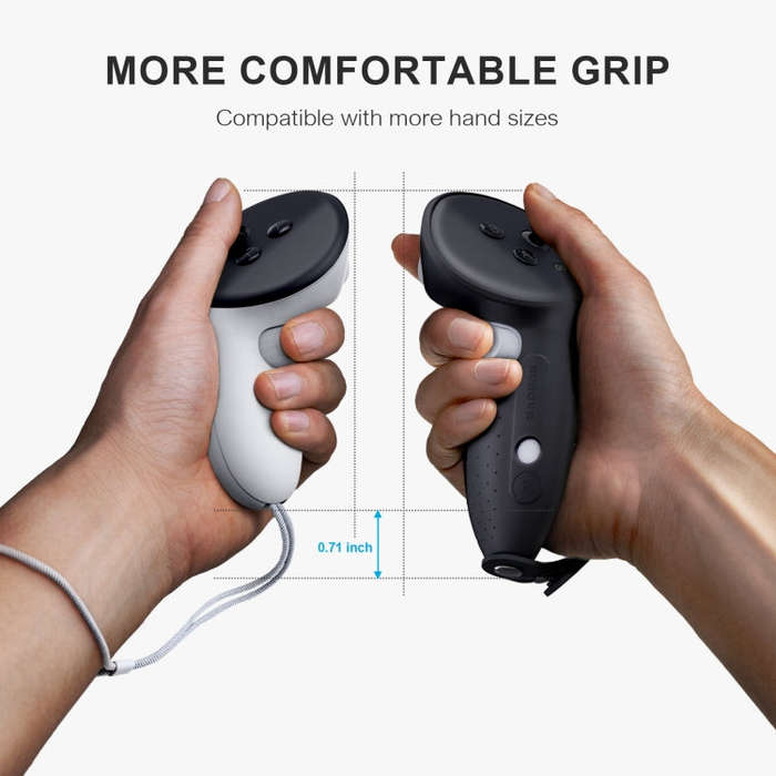 For Quest3 / 3S BOBOVR G3 Plus V2.0 Controller Protective Cover(Black)