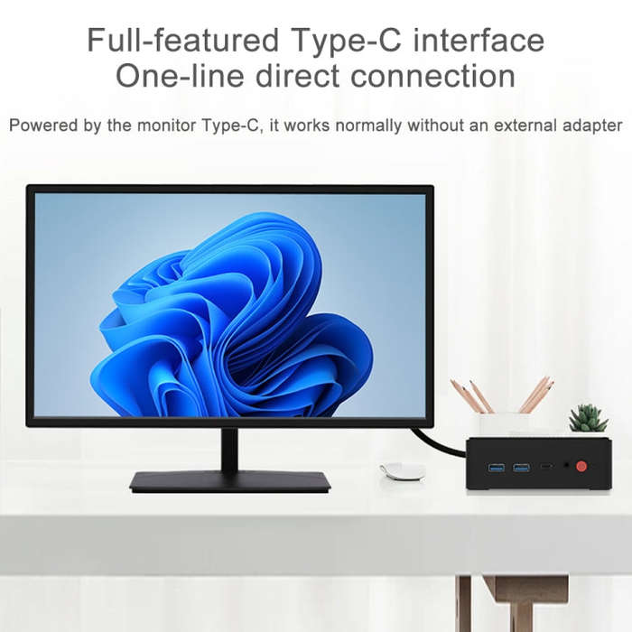 Jumper N100 Pro II Mini PC, Intel 12th Generation Alder Lake-N N100 Quad-core Dual RJ45, RAM: 8GB...