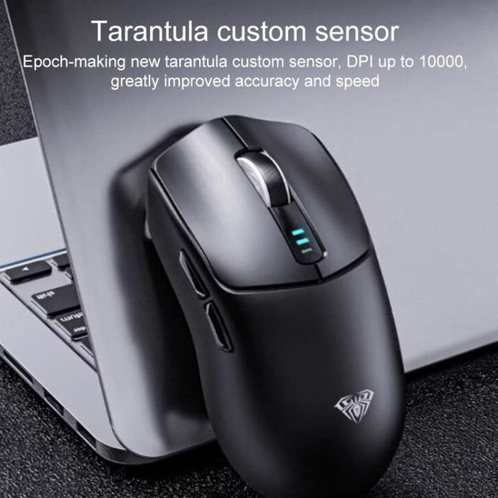 AULA SC580 10000DPI Wired/2.4G/Bluetooth Three Model Gaming Wireless Mouse(Black)