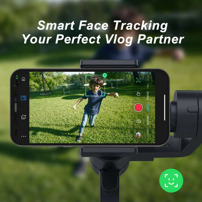 FUNSNAP Capture 2s Smart 3-Axis Handheld Gimbal Phone Live Stabilizer, Combo Version(Black)