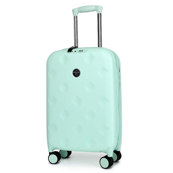 20 inch Foldable Portable Universal Wheel Trolley Luggage Suitcase, with TSA Combination Lock(Min...