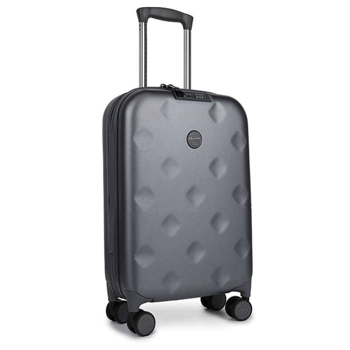 24 inch Foldable Portable Universal Wheel Trolley Luggage Suitcase, with TSA Combination Lock(Grey)