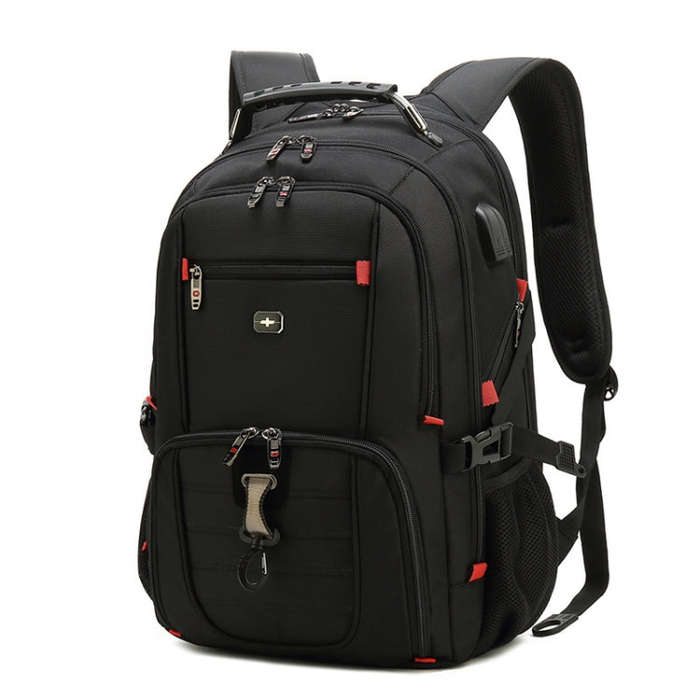 22 inch Multifunctional Business Large Capacity Waterproof Double-Shoulder Backpack with USB Inte...