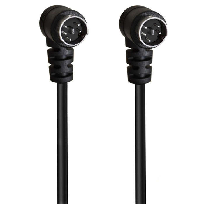 Mini DIN 5 Pin Core Audio / Video Cable, Length:3m(Elbow to Elbow)