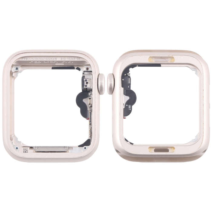 For Apple Watch SE 2022 44MM GPS Aluminium Alloy Middle Frame Bezel Plate with Crown Spin Axis Fl...