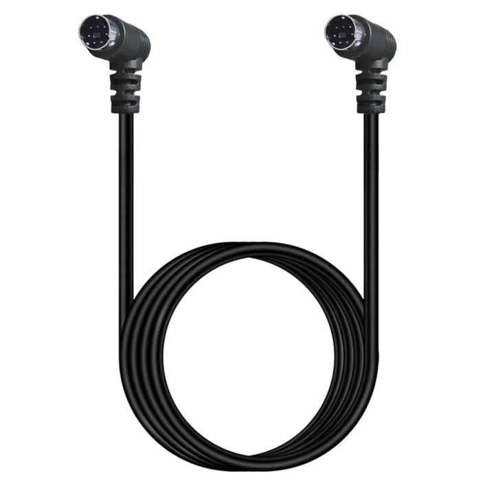 Mini DIN 7 Pin S-Video Core Audio / Video Cable, Length:1.8m(Elbow to Elbow)
