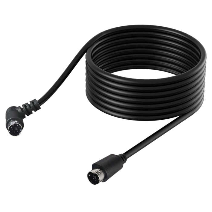 Mini DIN 7 Pin S-Video Core Audio / Video Cable, Length:1.8m(Straight to Elbow)