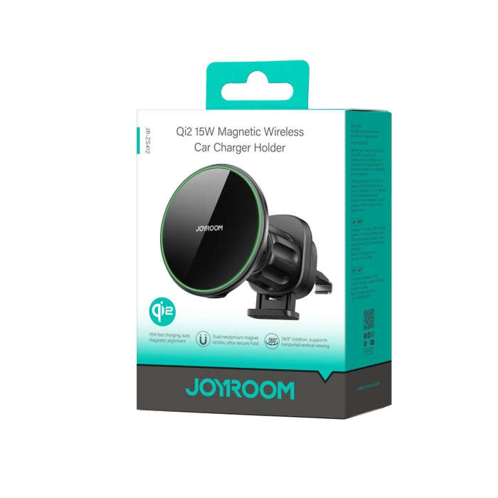 JOYROOM JR-ZS412 Qi2 Magnetic Car Air Vent Phone Wireless Charging Mount(Black)