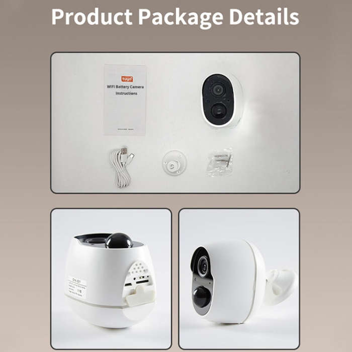 Home Ultra-HD Infrared Night Vision WiFi Surveillance Camera, Memory Card:64GB(EU Plug)