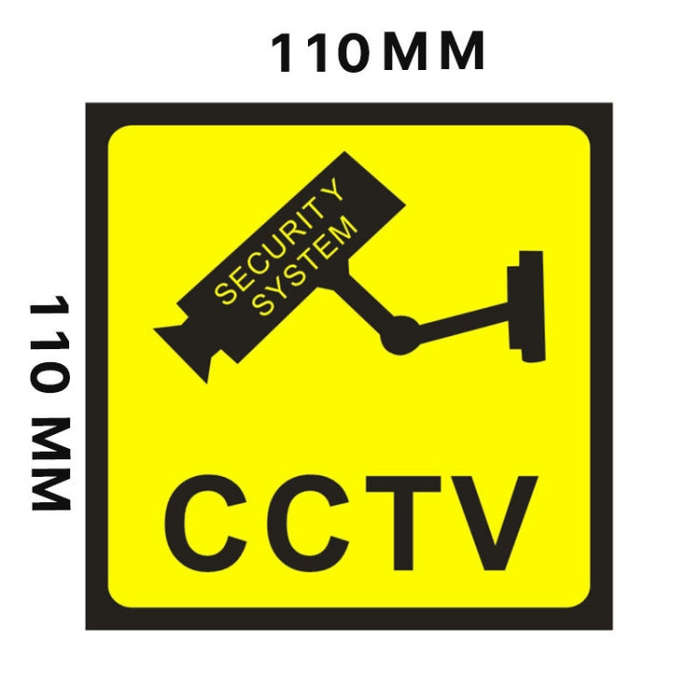 100pcs 24 Hour Video CCTV Monitor Warning Sticker