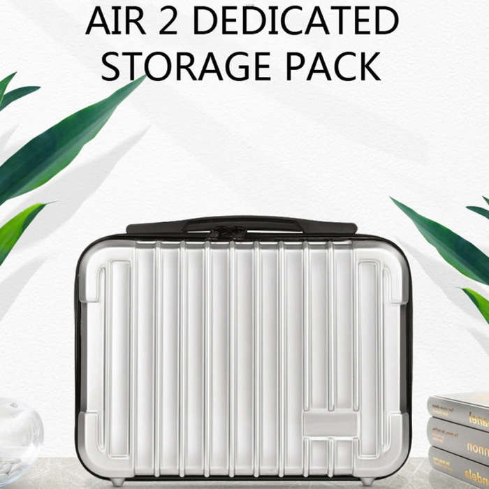 For DJI Mavic Air 2 Shockproof Portable ABS Suitcase Storage Bag Protective Box(Black)