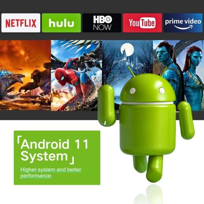 M10 1280 x 720P 200ANSI Amlogic H713 CPU Android 11.0 Smart Projector, UK Plug(White)