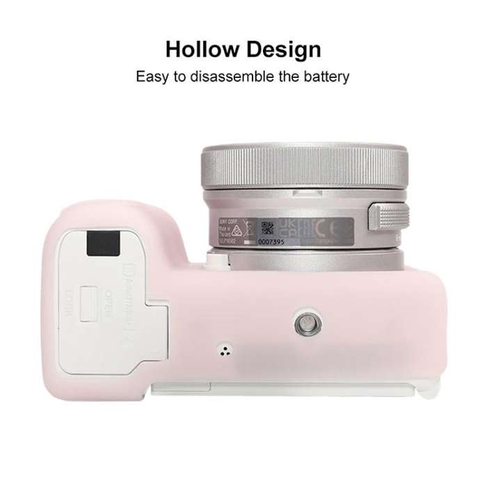 For Sony ZV-E10 II / ZV-E10M2 Glossy Soft Silicone Protective Case(Jelly Pink)