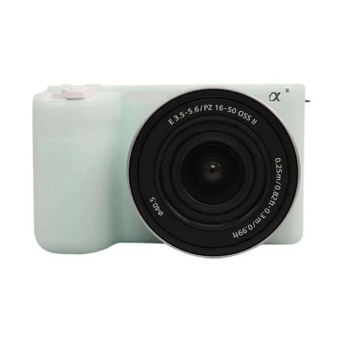 For Sony ZV-E10 II / ZV-E10M2 Glossy Soft Silicone Protective Case(Jelly Green)