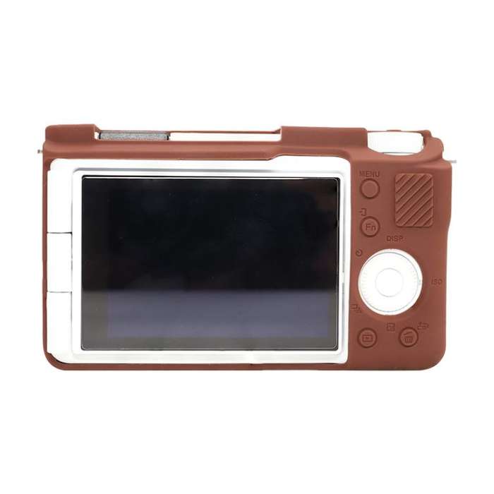 For Sony ZV-E10 II / ZV-E10M2 Glossy Soft Silicone Protective Case(Coffee)