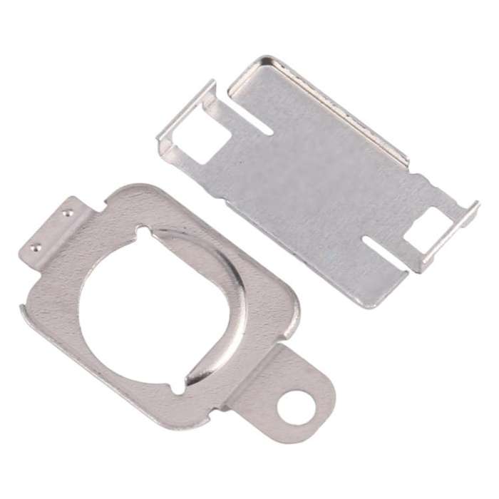 For iPhone 15 1 Pair Flashlight / Mic Iron Sheet Cover (On The Back Cover)