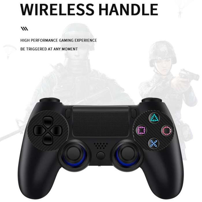 M10 4K Ultra HD Game TV Stick with Dual Gamepads 2.4G Receiver, Style:128GB + Remote Control(Black)