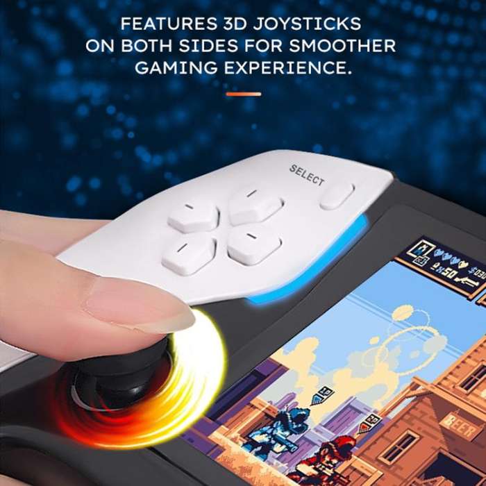 PROJECT X Handheld Game Console 4.3 inch Screen ATM 7051 CPU(White)
