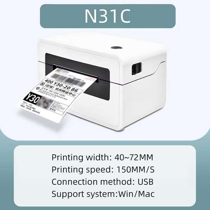 HPRT N31C Computer Version Express Electronic Waybill Printer, Plug:EU Plug(White)