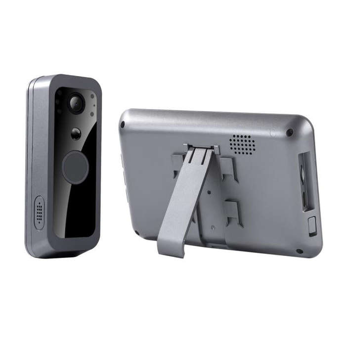 SY-30 4 inch PIR Night Vision 2.4G Video Intercom Doorbell(Gray)