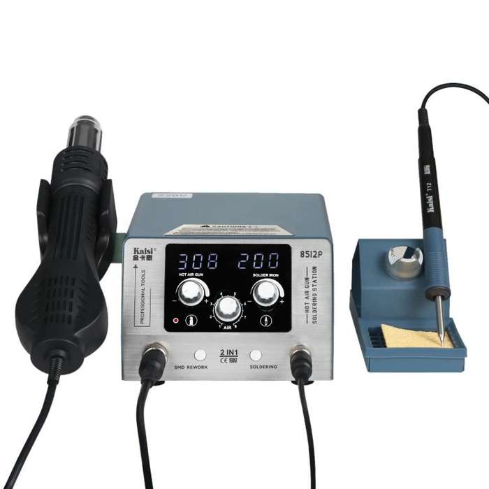 Kaisi 8512P 2 in 1 Constant Temperature Digital Display Hot Air Gun Soldering Iron Rework Station...