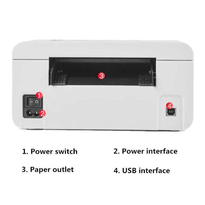 HPRT N41 Computer Version Express Electronic Waybill Printer, Plug:EU Plug(White)