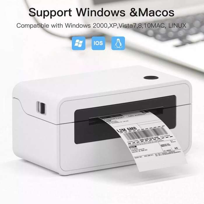 HPRT N41 Computer Version Express Electronic Waybill Printer, Plug:US Plug(White)