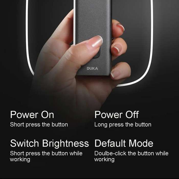 Original Xiaomi Youpin DUKA FL1 Multifunctional Flashlight with 7-gear Lighting Mode(Dark Grey)