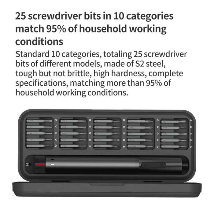 Original Xiaomi Youpin DUKA E2 Electric Screwdriver Set(Black)